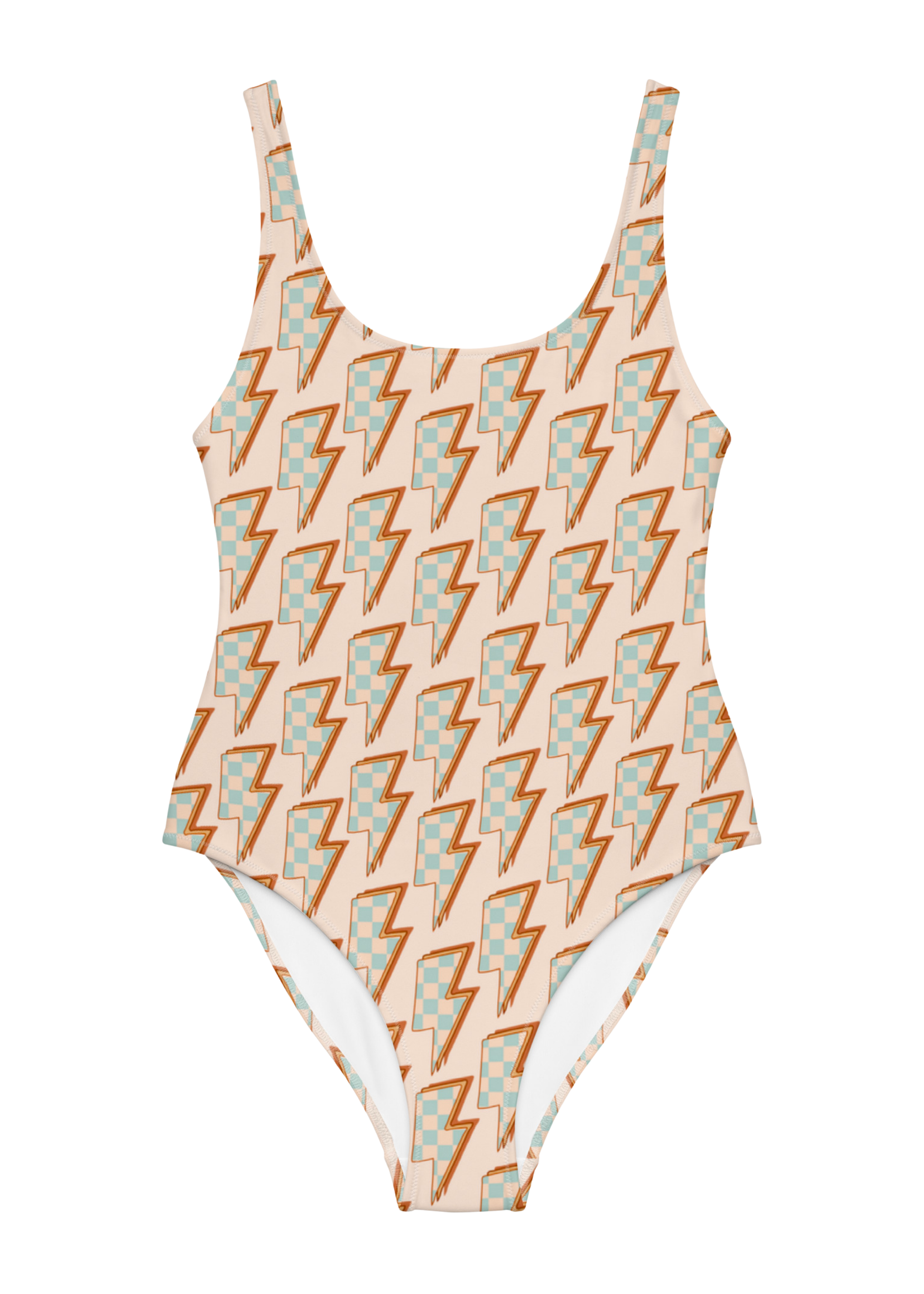 Checkered Bolt Swimsuit