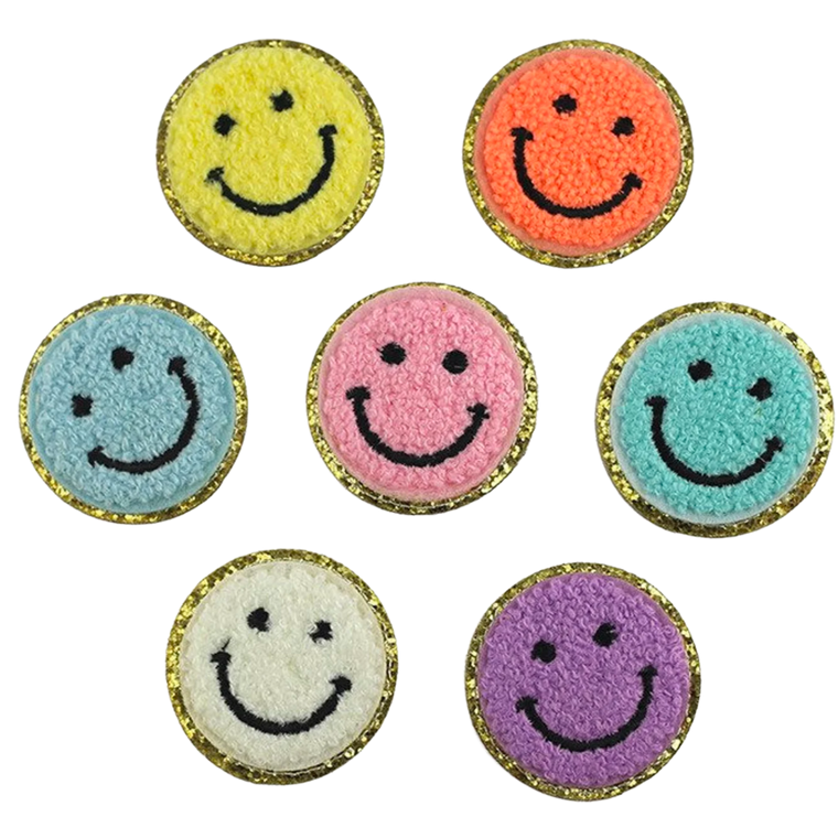 Smiley Chenille Patch
