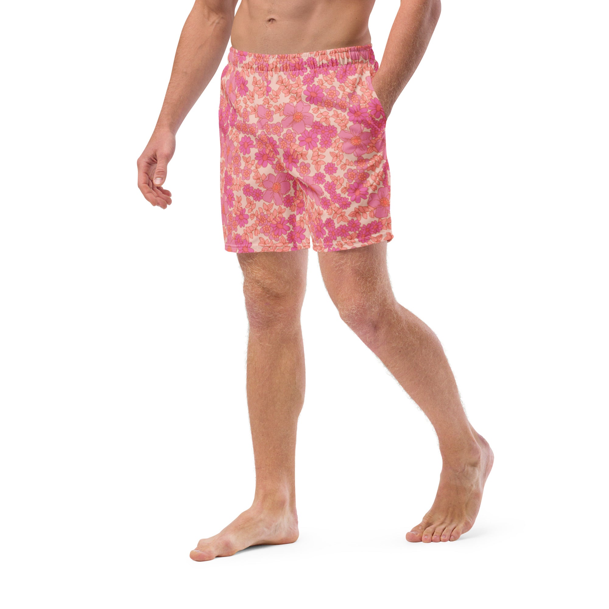 Mens Bright Floral Trunks