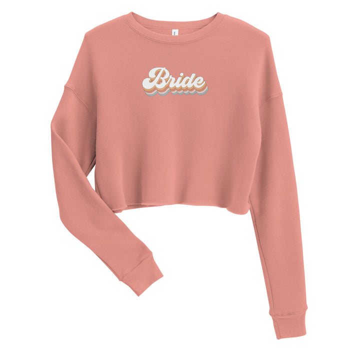 Bride Retro Crop Sweatshirt